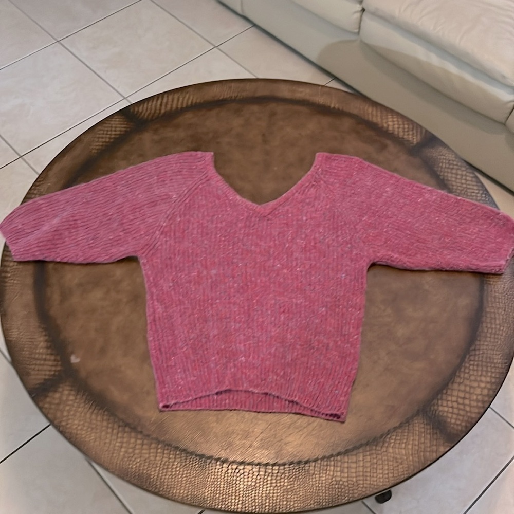 Heidi 80s Vintage Women’s Silk Angora Blend Pink Sweater Size M